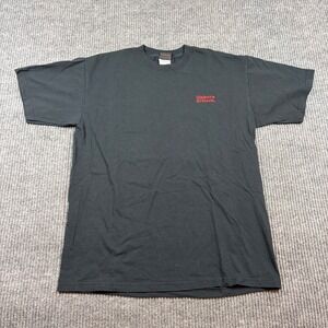 Vintage Makers Mark Shirt Men's M Bourbon Black Short Sleeve Graphic‎ Ski Lodge